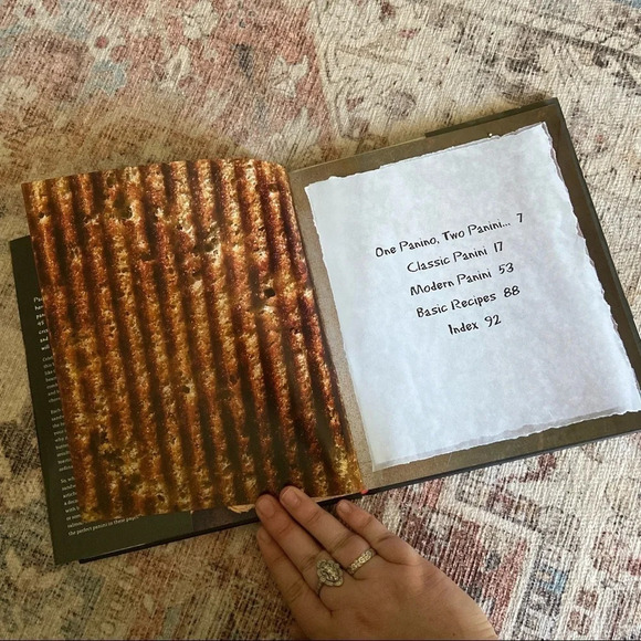 Brand New Perfect Panini Hardback Cookbook Kitchen Gourmet Foodie Recipe - Picture 3 of 5